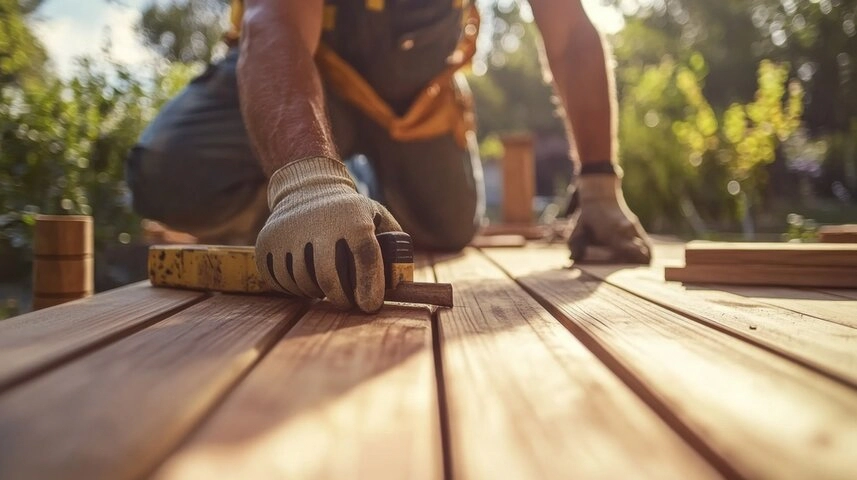 California code-compliant wood deck construction by TUFF Deck Builders San Jose
