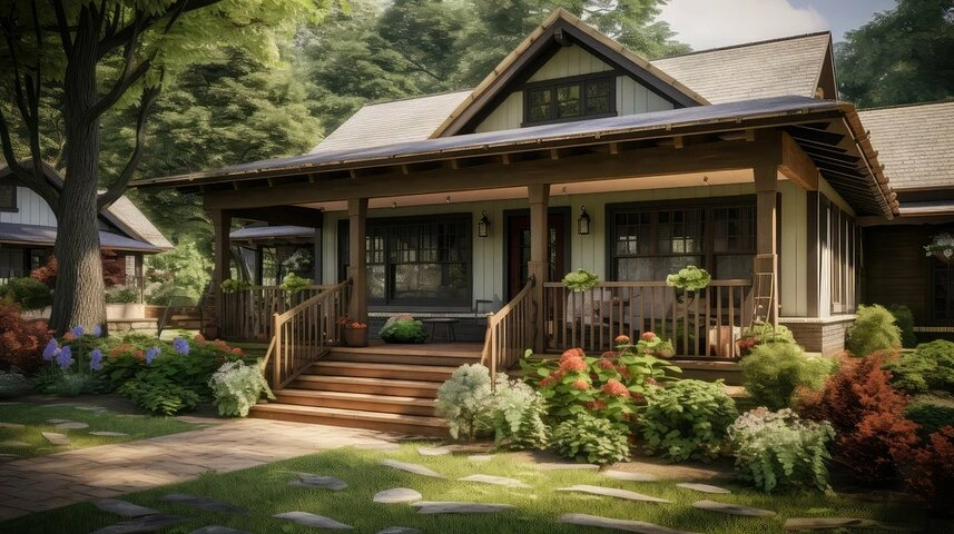 Comfortable screened-in porch in San Jose creating a bug-free outdoor relaxation space